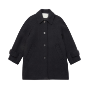 (W) Dunst Alpaca Half Mac Coat Navy