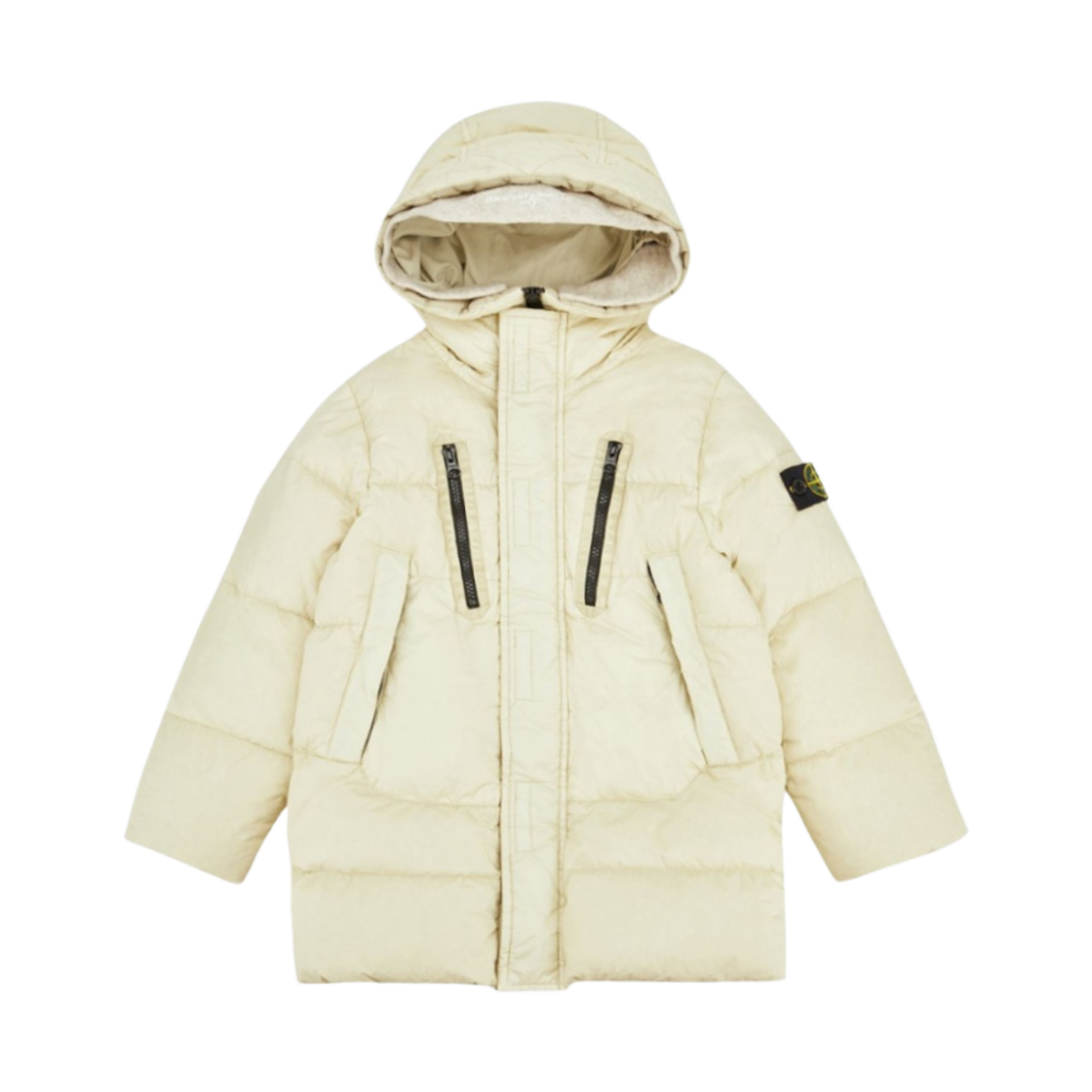 (키즈) 스톤 아일랜드 40533 가먼트 다이드 크링클랩스 R-나일론 다운 파카 스투코 - 22FW((Kids) Stone Island 40533 Garment Dyed Crinkle Reps R-Nylon Down Parka Stucco - 22FW) - 1