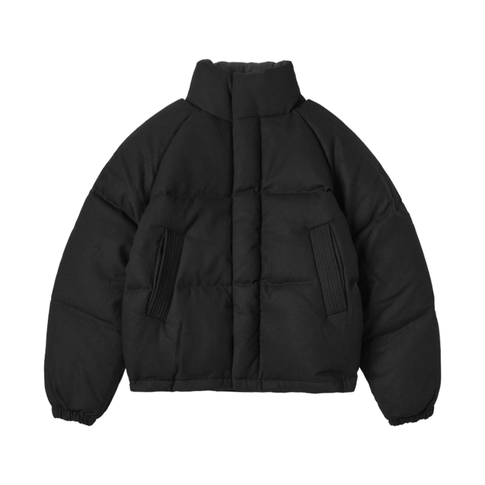 시야쥬 SIOT4010 모직 덕다운 크롭 패딩 블랙