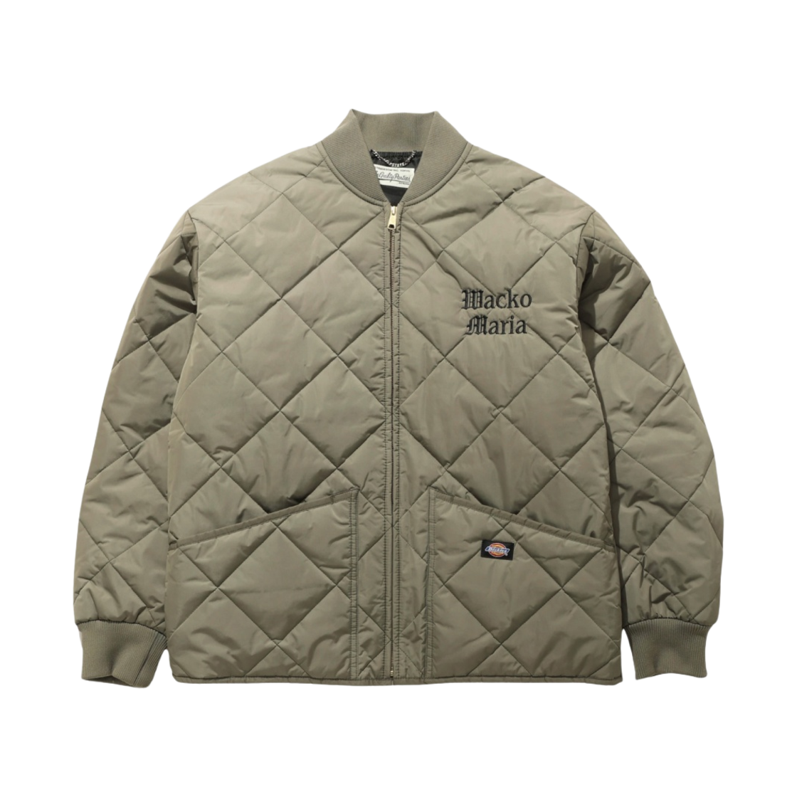 DK012751KHK1 Wacko Maria x Dickies Quilted Jacket Khaki