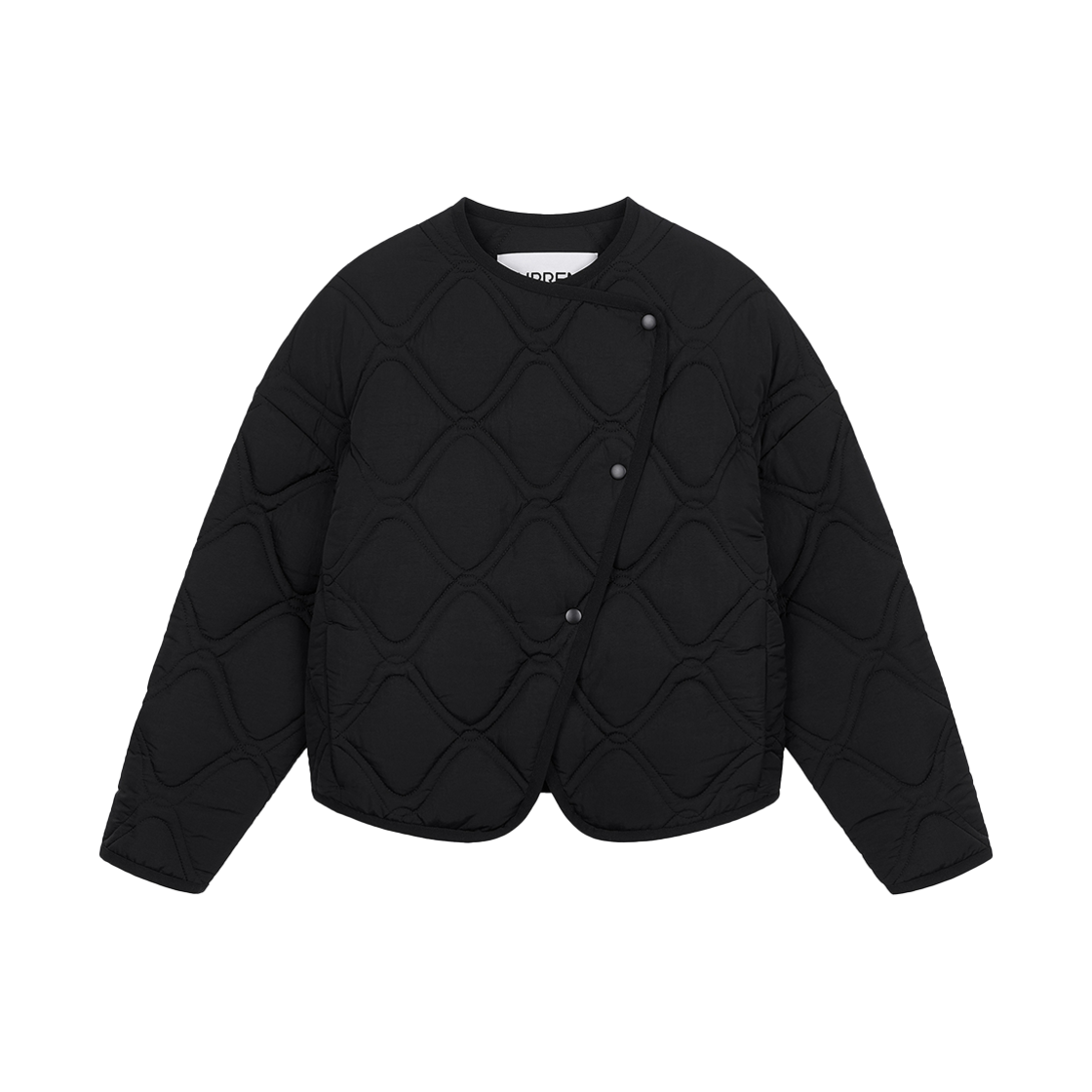 커렌트 크롭 퀼팅 자켓 블랙(Current Crop Quilting Jacket Black)
