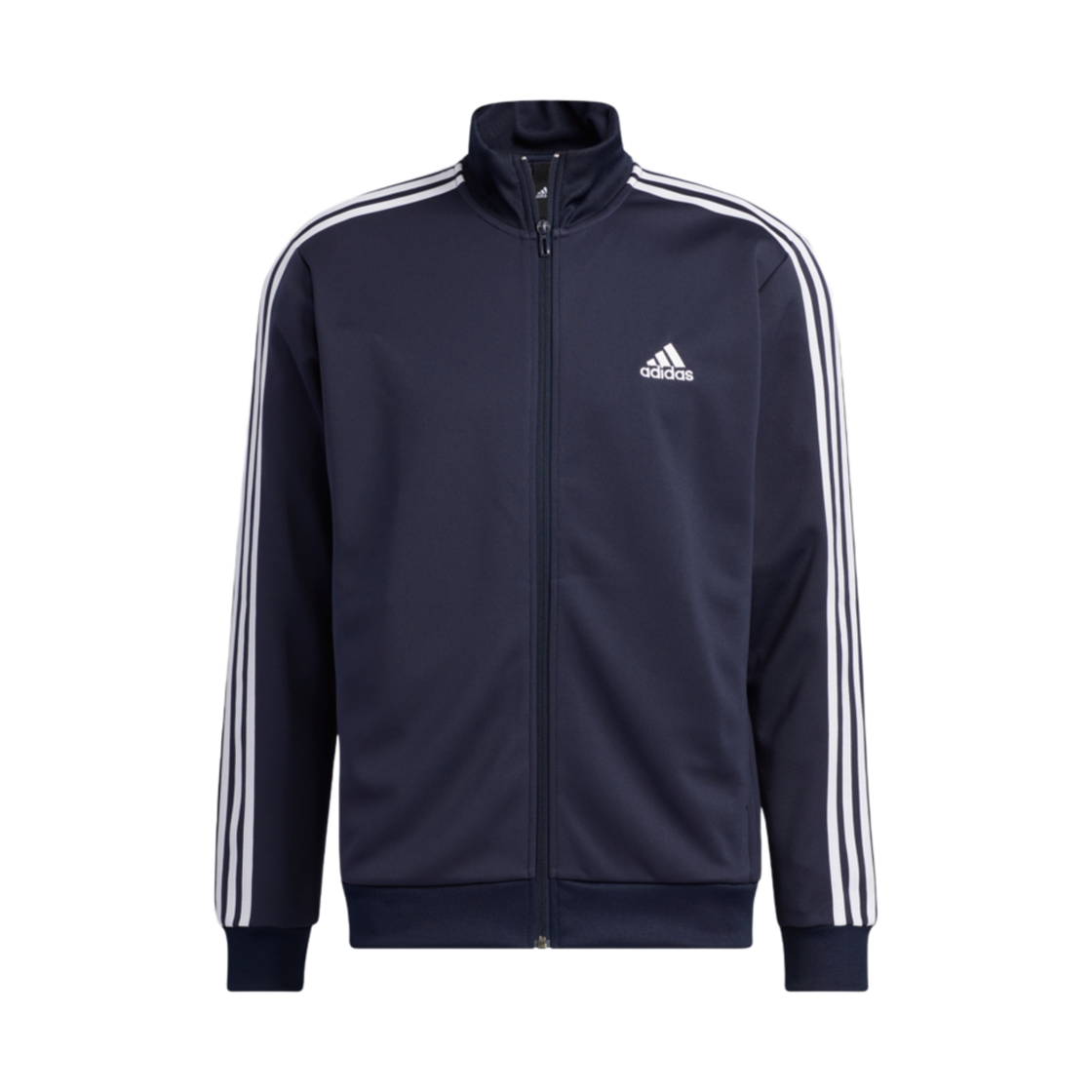 아디다스 3S 레귤러 핏 더블니트 트랙탑 레전드 잉크 - KR 사이즈(Adidas 3S Regular Fit Double Knit Track Top Legend Ink - KR Sizing)