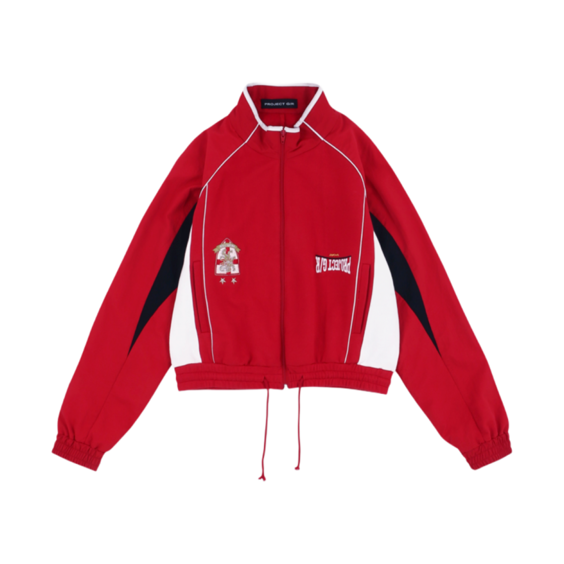 - Project G/R Reconstructed Hybrid Track Jacket Red