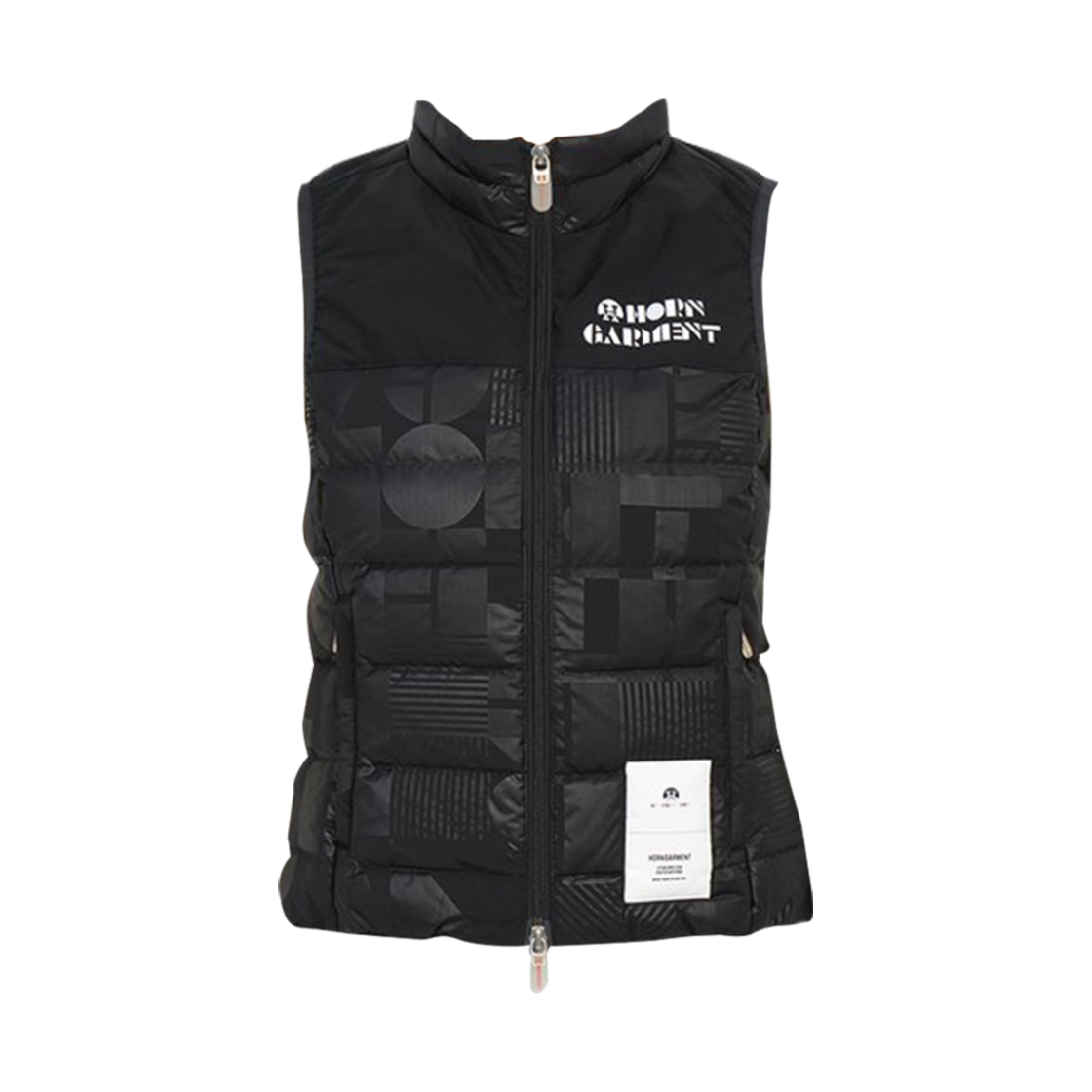 HCW-2C-AD07 (W) Horn Garment Golf Wear Padding Vest Black