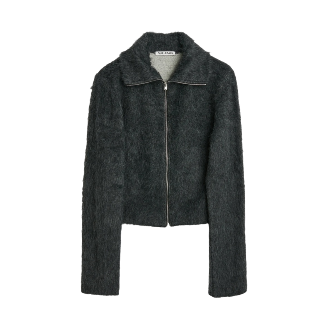 (W) 아워레가시 슬림 지퍼 롱슬리브 애쉬 그레이 알파카((W) Our Legacy Slim Zip Long Sleeve Ash Grey Alpaca) - 1