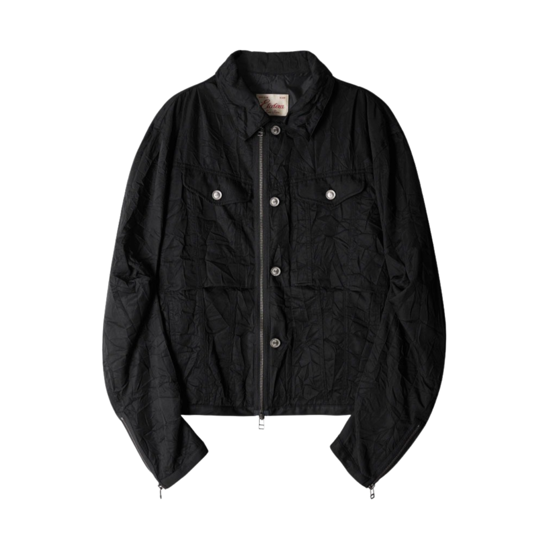 ET2401JK06BK ETCE Pinch Crinkled Jacket Black