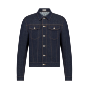 Dior Oblique Low Cotton Denim Jacket Blue