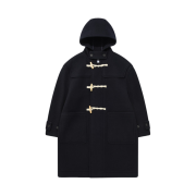 Covernat Wool Duffle Coat Navy