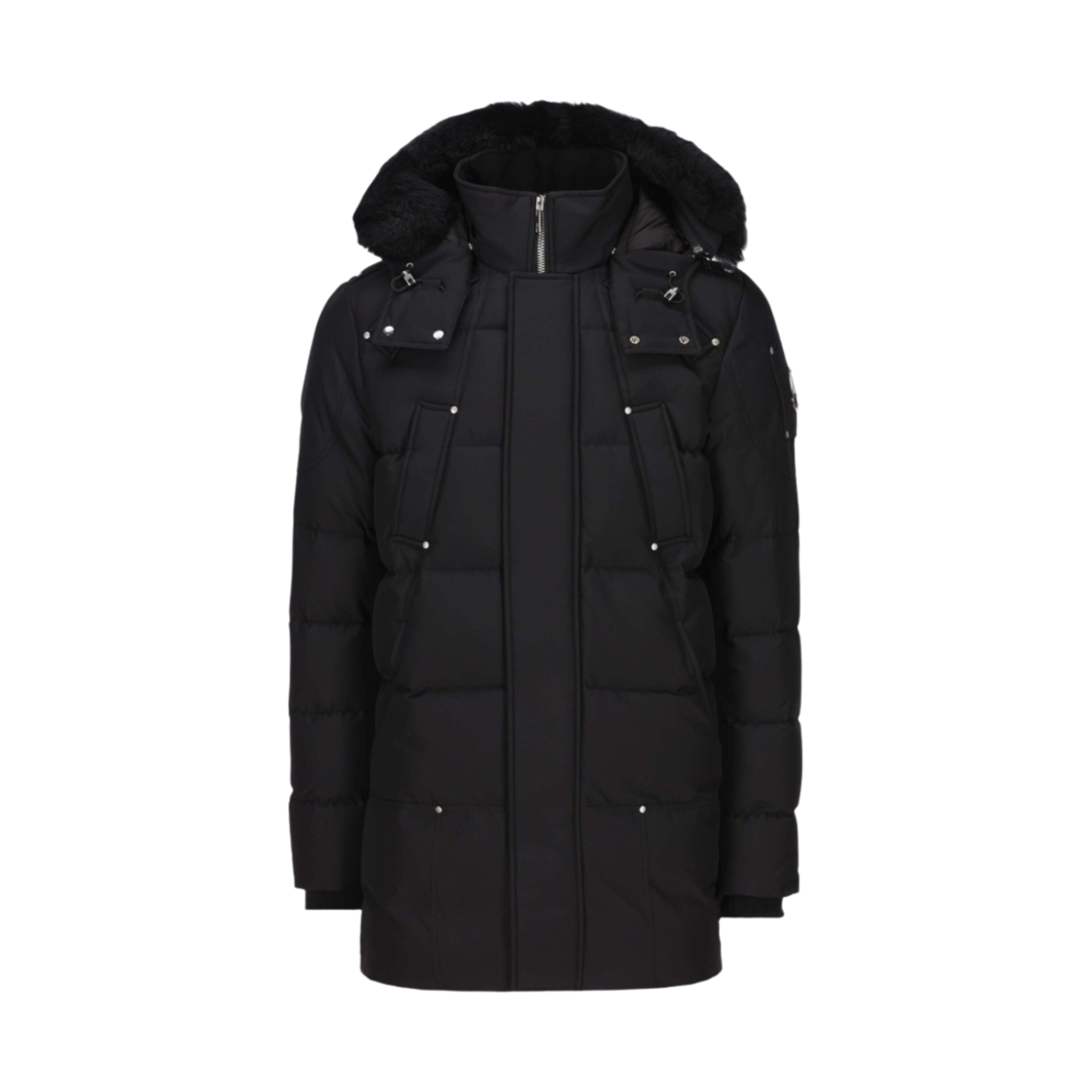 무스너클 클라우드 파카 네오시어 블랙 셔링 퍼 블랙