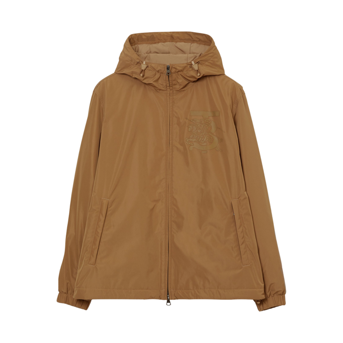 버버리 모노그램 EKD 쉐이프-메모리 태피터 후드 자켓 카멜(Burberry Monogram EKD Shape-Memory Taffeta Hooded Jacket Camel) - 1