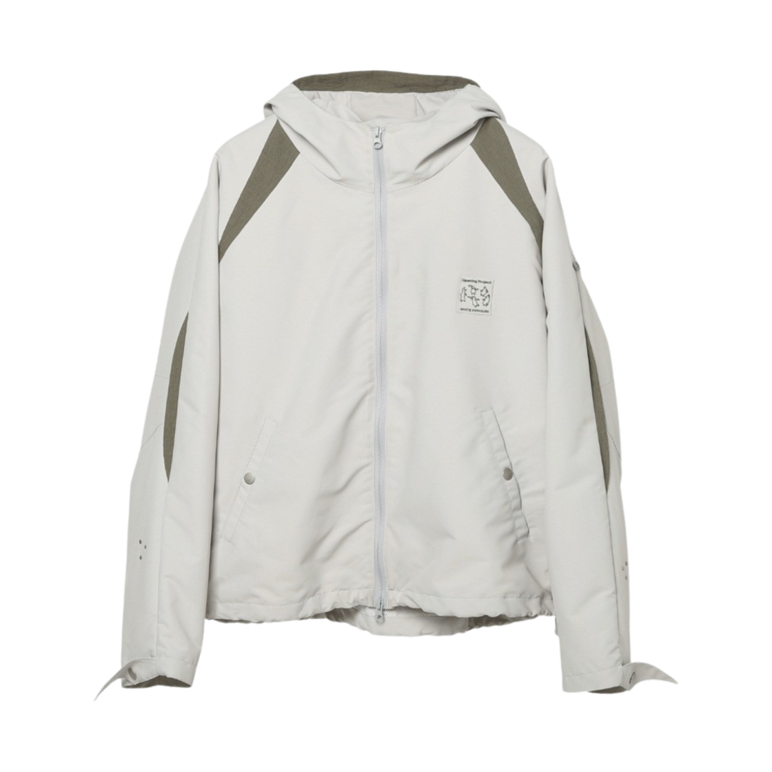 FWRSCUA111M Opening Project Ripstop Hooded Jumper Light Grey