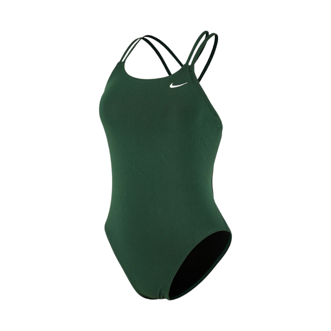 NESSA003-309 (W) Nike Swim Answer Solid Spiderback Pine Green