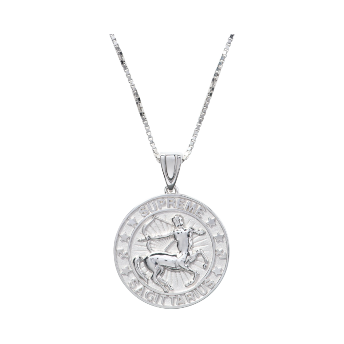 슈프림 x 제이콥 앤 코 스털링 실버 조디악 펜던트 실버 사지타리우스 - 24FW(Supreme x Jacob & Co. Sterling Silver Zodiac Pendant Silver Sagittarius - 24FW)