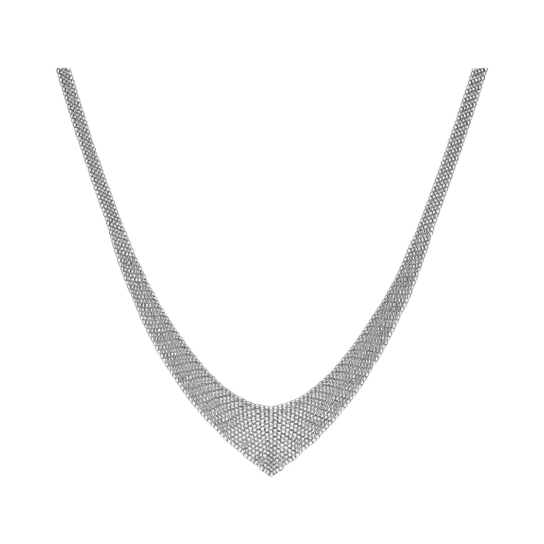 티파니 앤 코 엘사 퍼레티 메쉬 비브 네클리스 스털링 실버(Tiffany & Co. Elsa Peretti Mesh Bib Necklace Sterling Silver) - 2