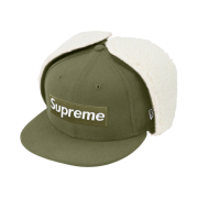 Supreme Earflap Box Logo New Era Olive - 21FW