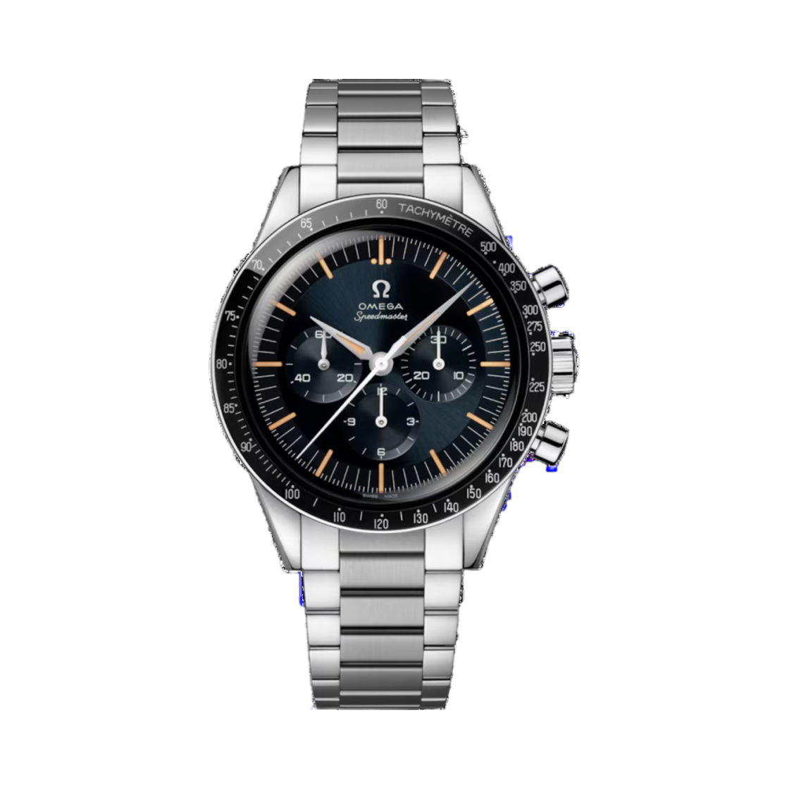 31030405006001 Omega Speedmaster Anniversary Series First Omega In Space Co Axial Master Chronometer Chronograph Steel Black