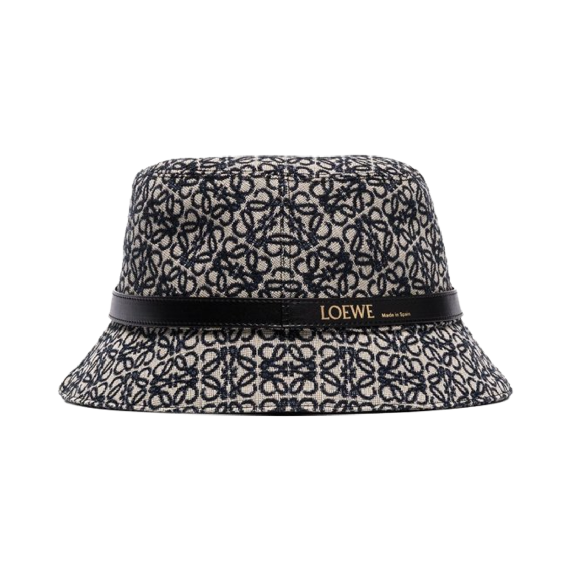 로에베 아나그램 자카드 카프스킨 버킷햇 네이비 블랙(Loewe Anagram Jacquard Calfskin Bucket Hat Navy Black) - 1