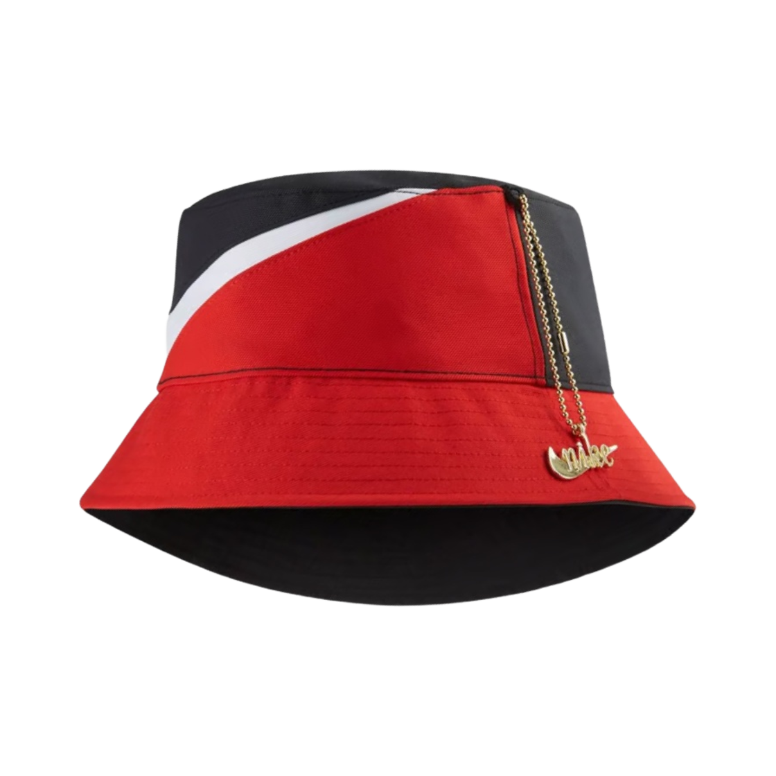 나이키 NSW 스우시 리버시블 버킷햇 블랙 유니버시티 레드(Nike NSW Swoosh Reversible Bucket Hat Black University Red) - 1