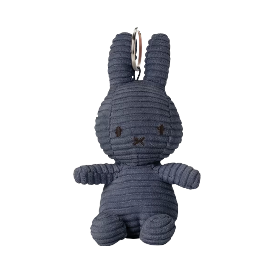 미피 x 본 톤 토이 키체인 코듀로이 다크 블루(Miffy x Bon Ton Toys Keychain Corduroy Dark Blue)