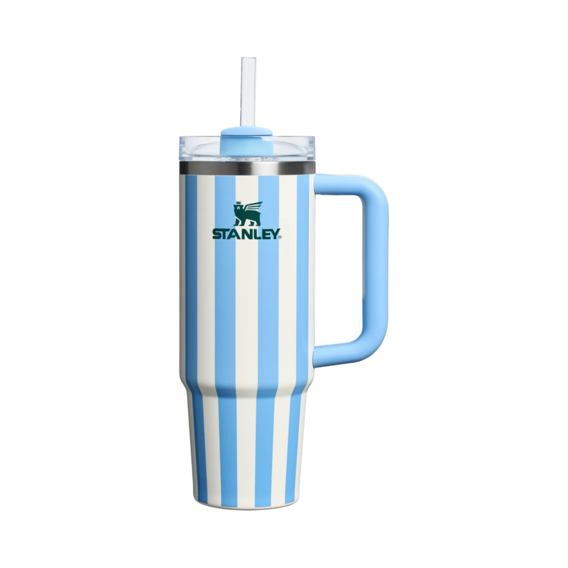 스탠리 더 퀜처 H2.0 플로우스테이트 텀블러 887ml 콘플라워 카바나 글로스(Stanley The Quencher H2.0 Flowstate Tumbler 887ml Cornflower Cabana Gloss)