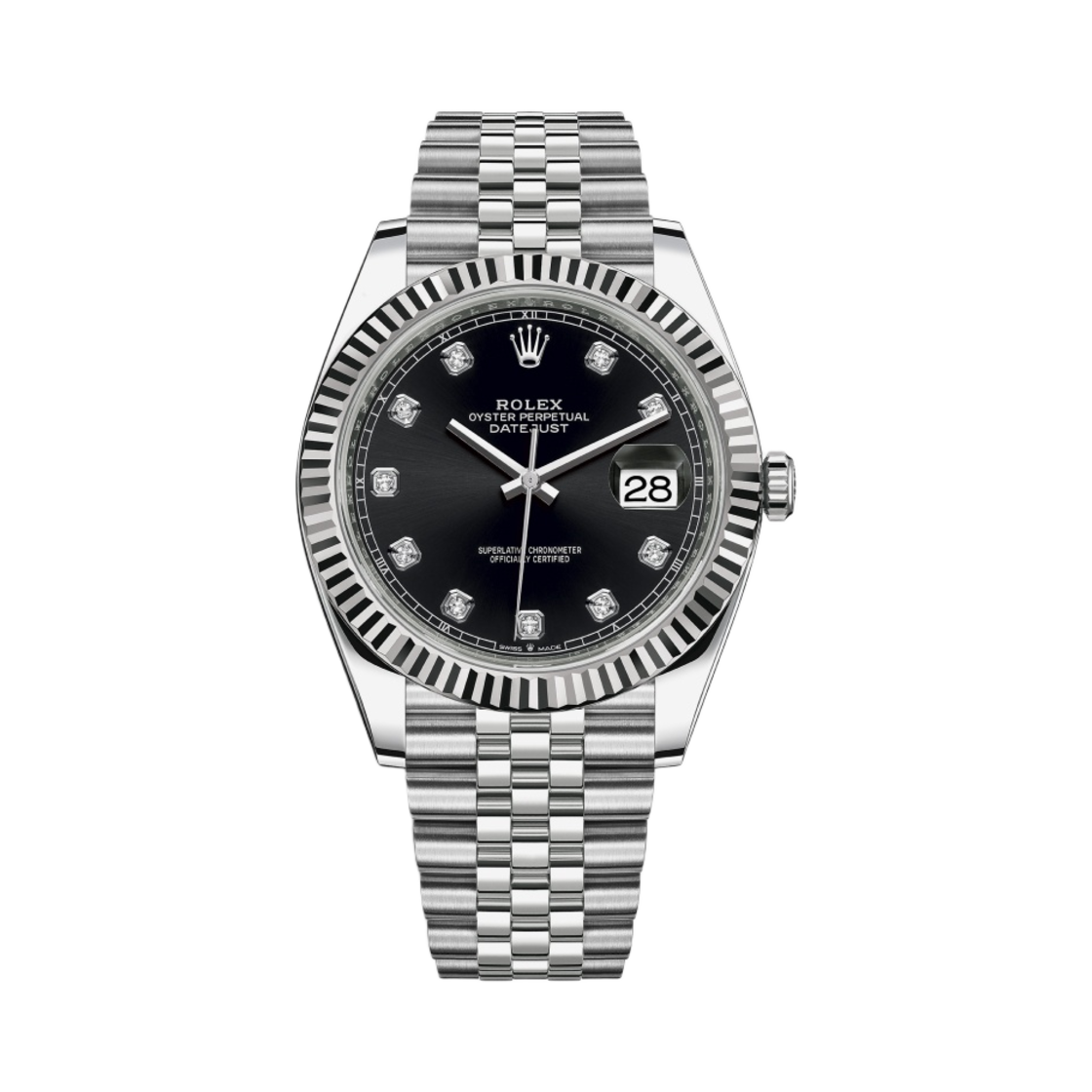 롤렉스 데이트저스트 41mm 126334 브라이트 블랙 다이아 셋팅 쥬빌리(Rolex Datejust 41mm 126334 Bright Black Diamond-Set Jubilee)