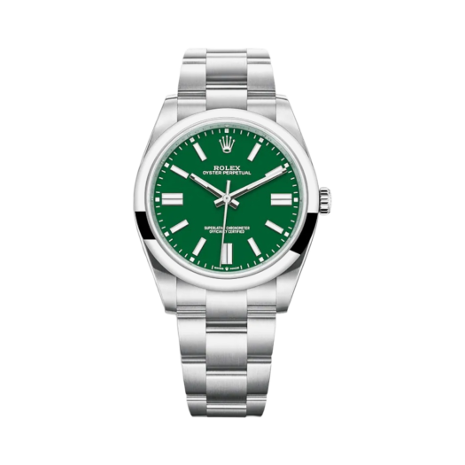 124300 Rolex Oyster Perpetual 41mm 124300 Green Oyster