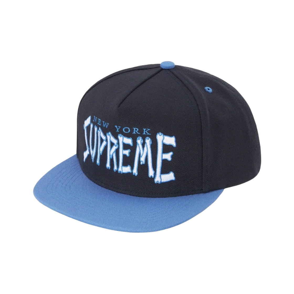 슈프림 본즈 로고 5-패널 캡 네이비 - 21SS(Supreme Bones Logo 5-Panel Navy - 21SS) - 1