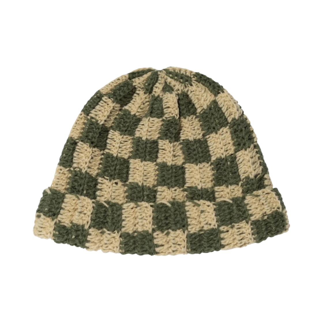 스투시 크로쉐 체커 비니 올리브(Stussy Crochet Checker Beanie Olive) - 2