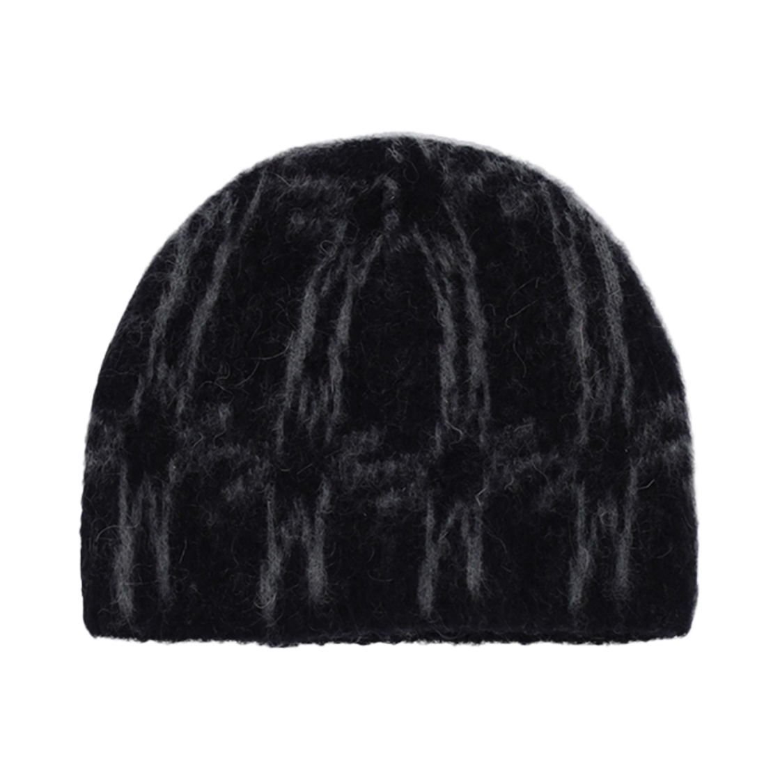 CK24AMAC03BK Cost Per Kilo Star Checked Angora Beanie Black