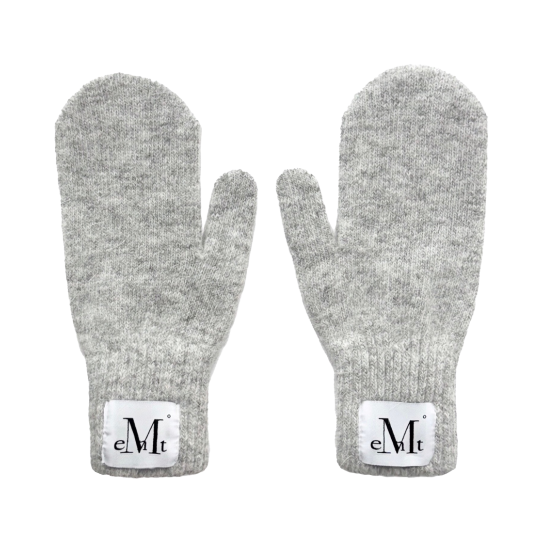 P00000RL_17 MUCENT Fairy Signature Knit Gloves Mitten Gray