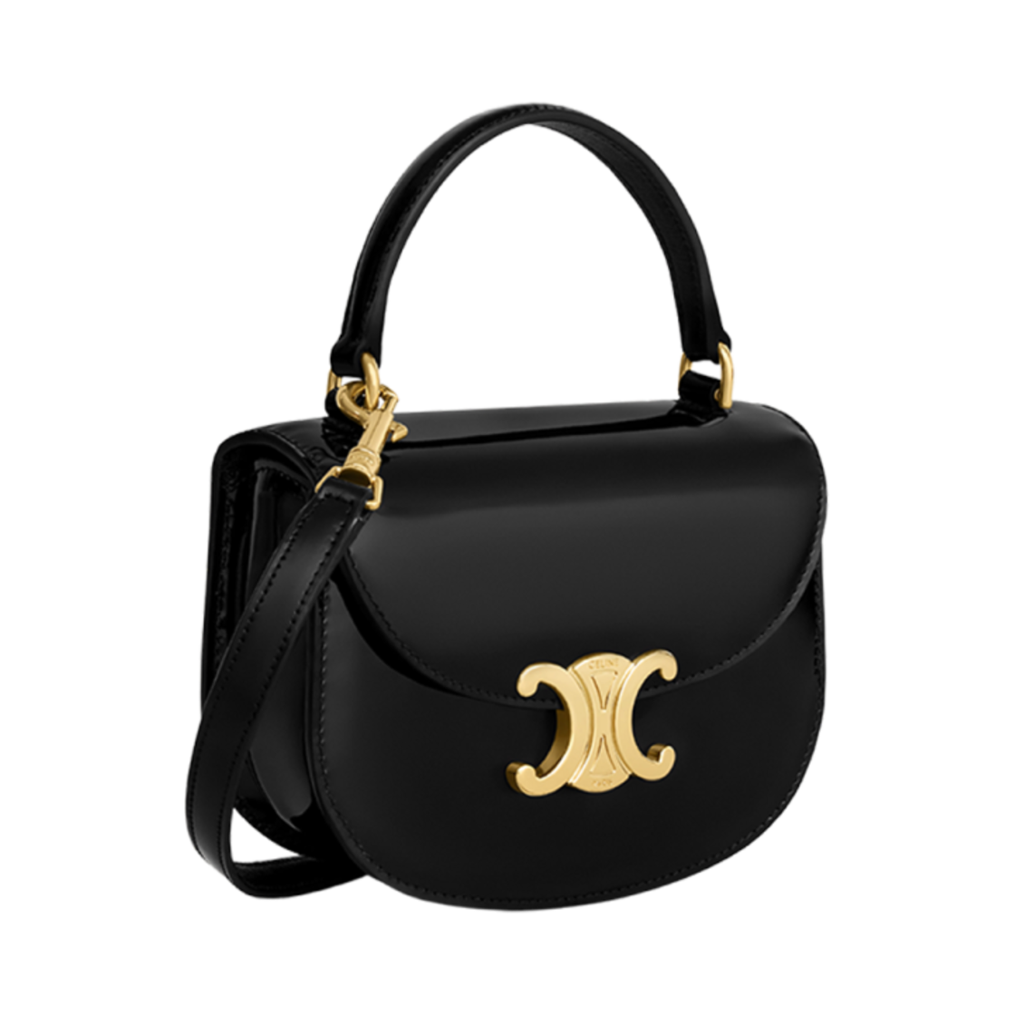 셀린느 미니 클레아 베사체 페이턴트 카프스킨 블랙(Celine Mini Besace Clea In Patent Calfskin Black) - 2