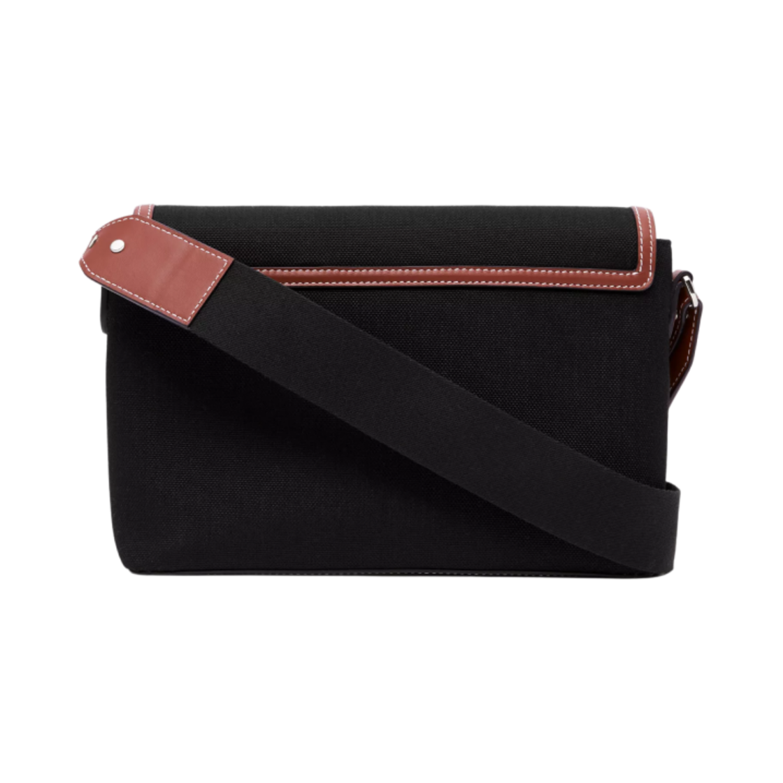 버버리 호스페리 모티프 캔버스 노트 크로스바디백 블랙 탄(Burberry Horseferry Motif Canvas Note Crossbody Bag Black Tan) - 4