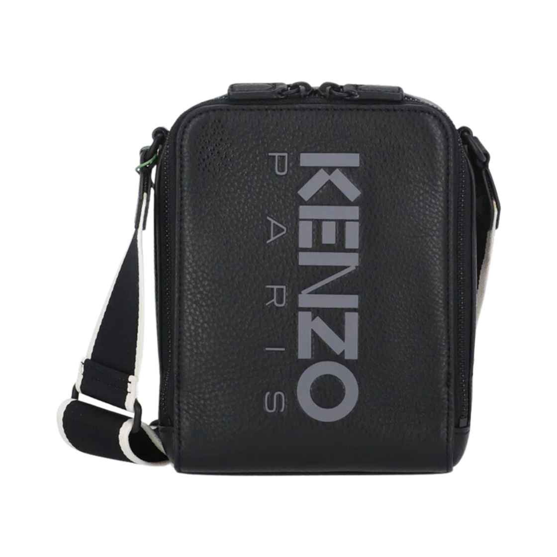 겐조 로고 프린티드 지퍼 크로스바디백 블랙(Kenzo Logo Printed Zipped Crossbody Bag Black)