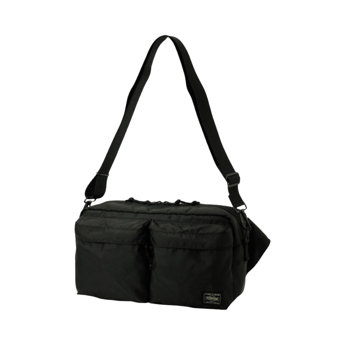 포터 포스 투웨이 웨이스트 백 블랙(Porter Force 2Way Waist Bag Black)