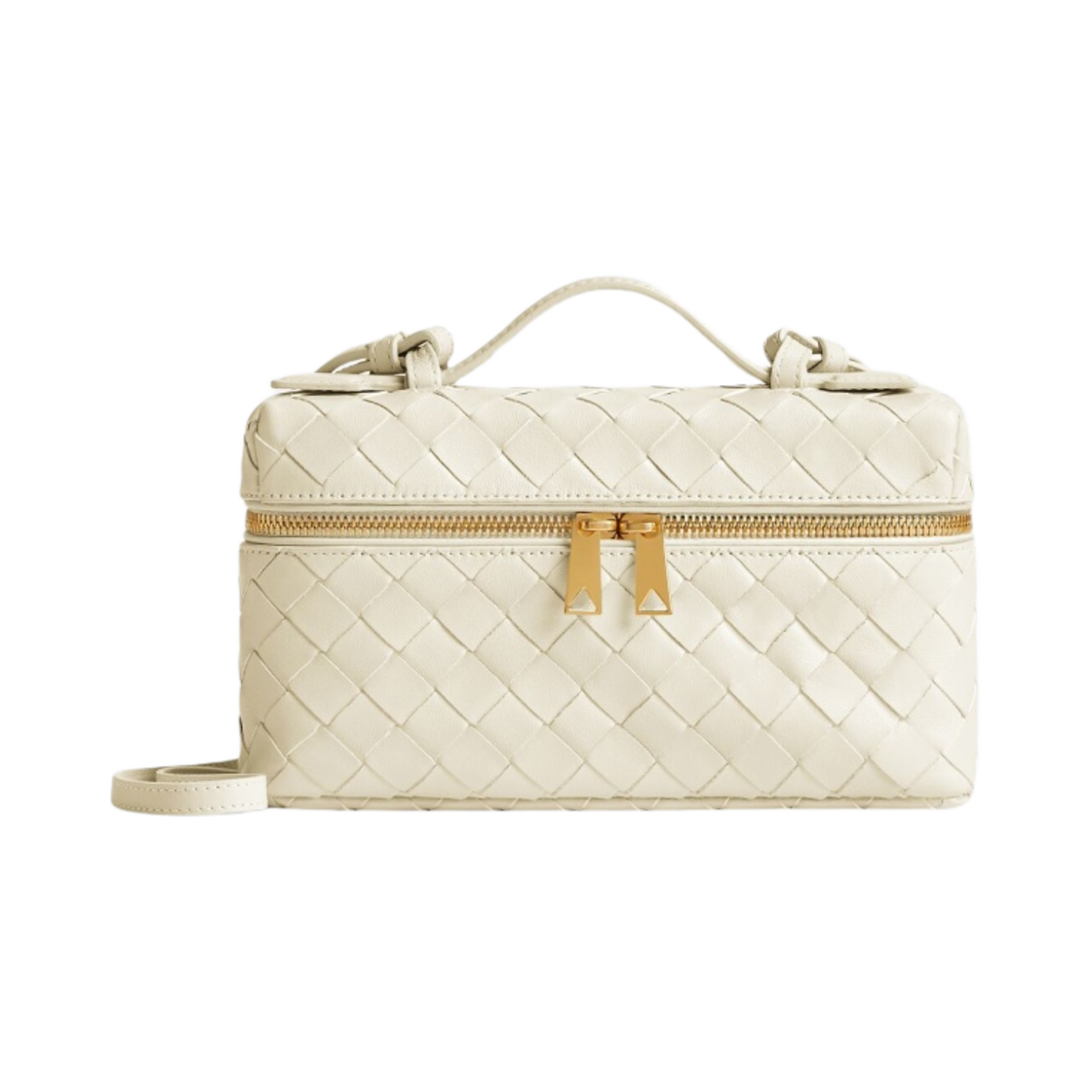 789109V3IV19197 Bottega Veneta Bang Bang Vanity Case Sea Salt