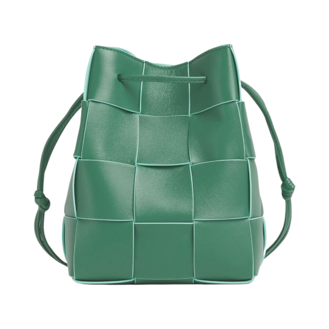보테가 베네타 스몰 카세트백 크로스바디 버킷 머메이드 셀라돈(Bottega Veneta Small Cassette Crossbody Bucket Mermaid Celadon) - 1
