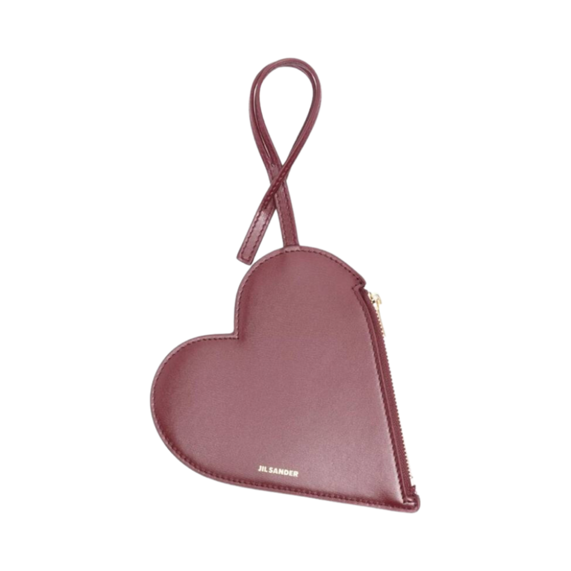 질 샌더 하트 쉐이프 레더 파우치 버건디(Jil Sander Heart-Shaped Leather Pouch Burgundy)
