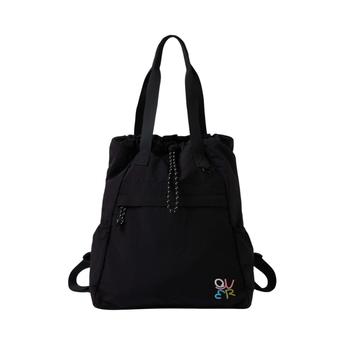 후아유 x QWER 라이트 투웨이 토트백 블랙(WHO.A.U x QWER Light 2-Way Tote Bag Black)