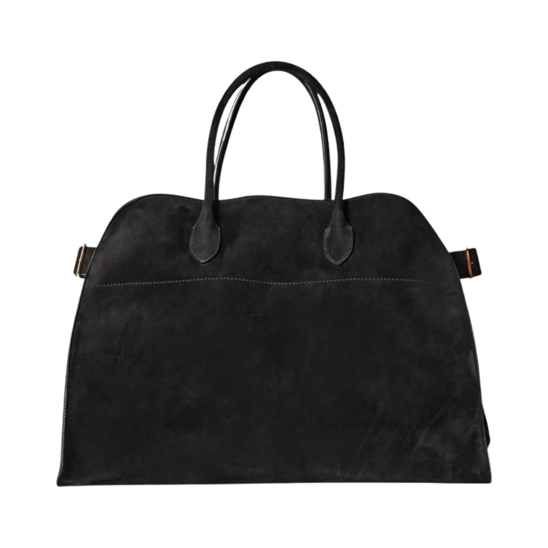 더 로우 소프트 마고 17 스웨이드 백 블랙(The Row Soft Margaux 17 Bag in Suede Black) - 1