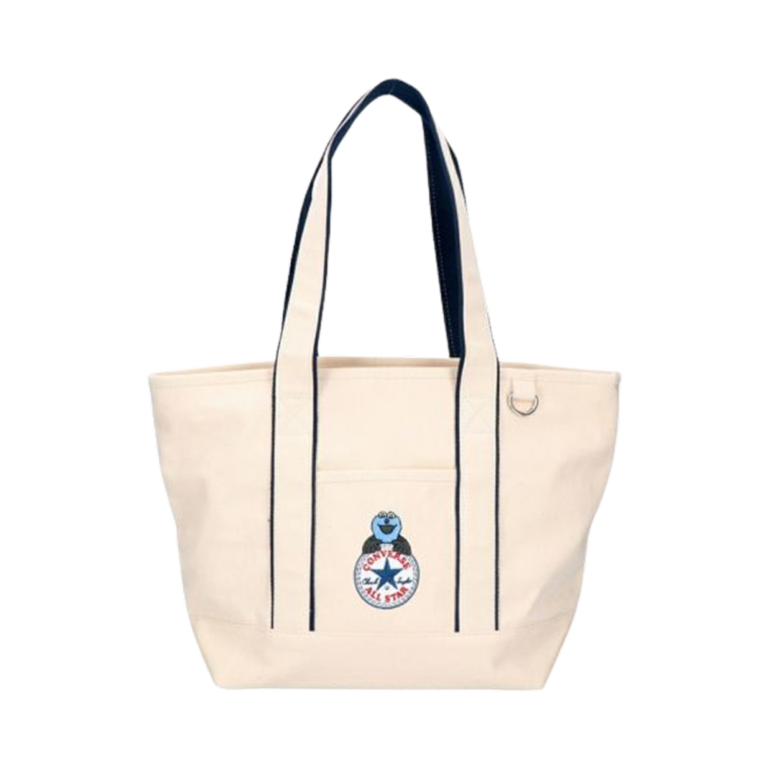 컨버스 x 퍼펫 순순 캔버스 토트백 M 오프 화이트(Converse x Puppet Sunsun Canvas Tote Bag M Off White)