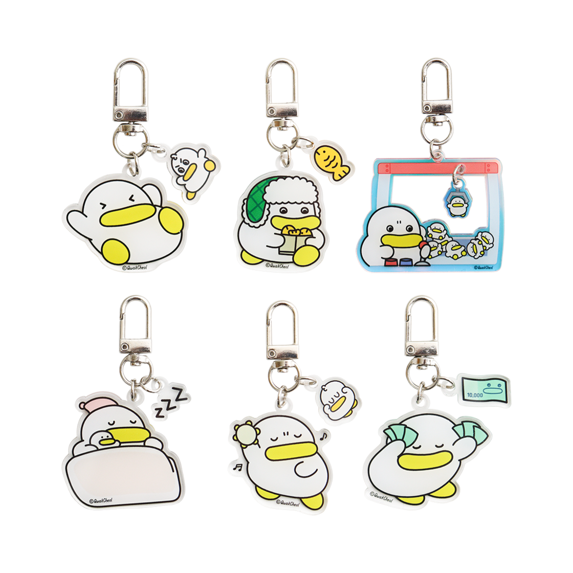 곽철이 굿즈 랜덤 아크릴키링(QwakCheol Random Key Ring)