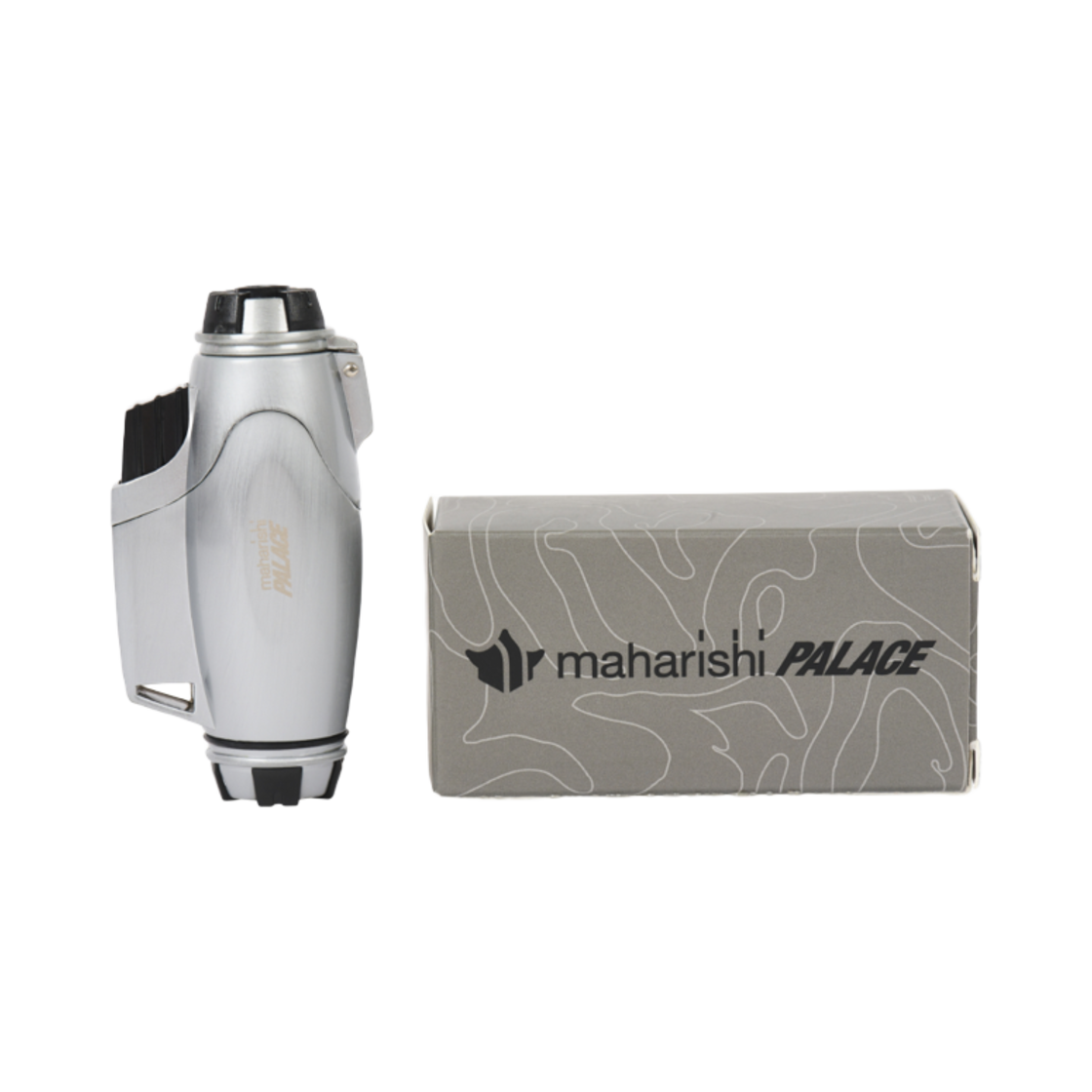 팔라스 x 마하리시 미니 라이터 실버 - 25SS(Palace x Maharishi Mini Lighter Silver - 25SS)