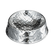 Supreme Diamond Plate Dog Bowl Silver - 23SS