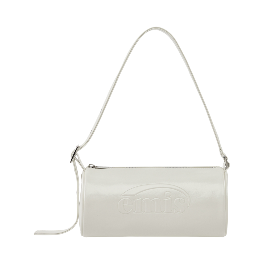 이미스 엠보스드 배럴 백 아이보리(Emis Embossed Barrel Bag Ivory) - 1