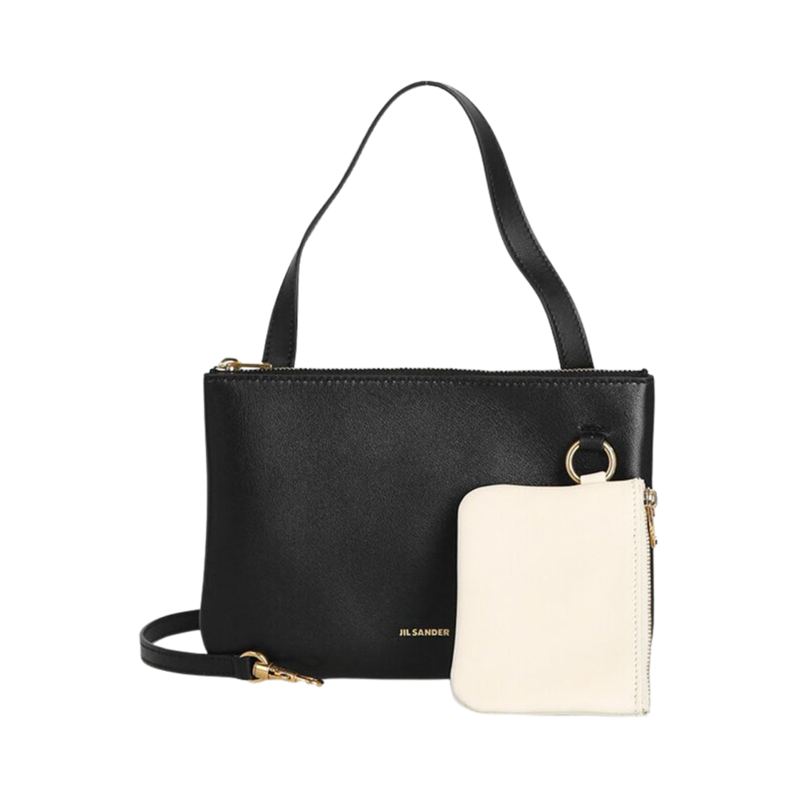 질 샌더 플랫 숄더백 블랙(Jil Sander Flat Shoulder Bag Black)
