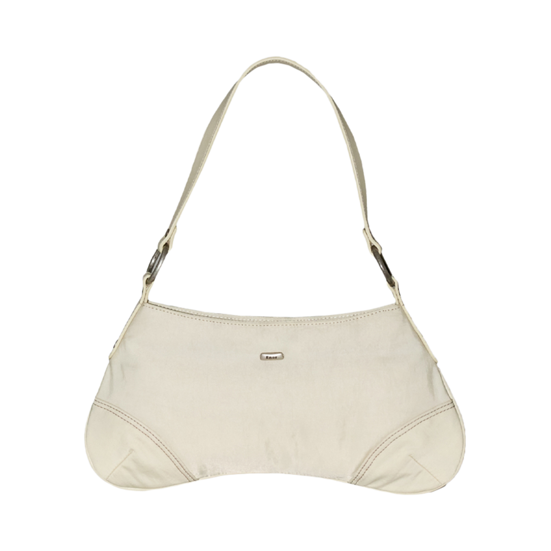 BESSACC002IV Enor Women Rivet Stitch Hobo Bag  Ivory