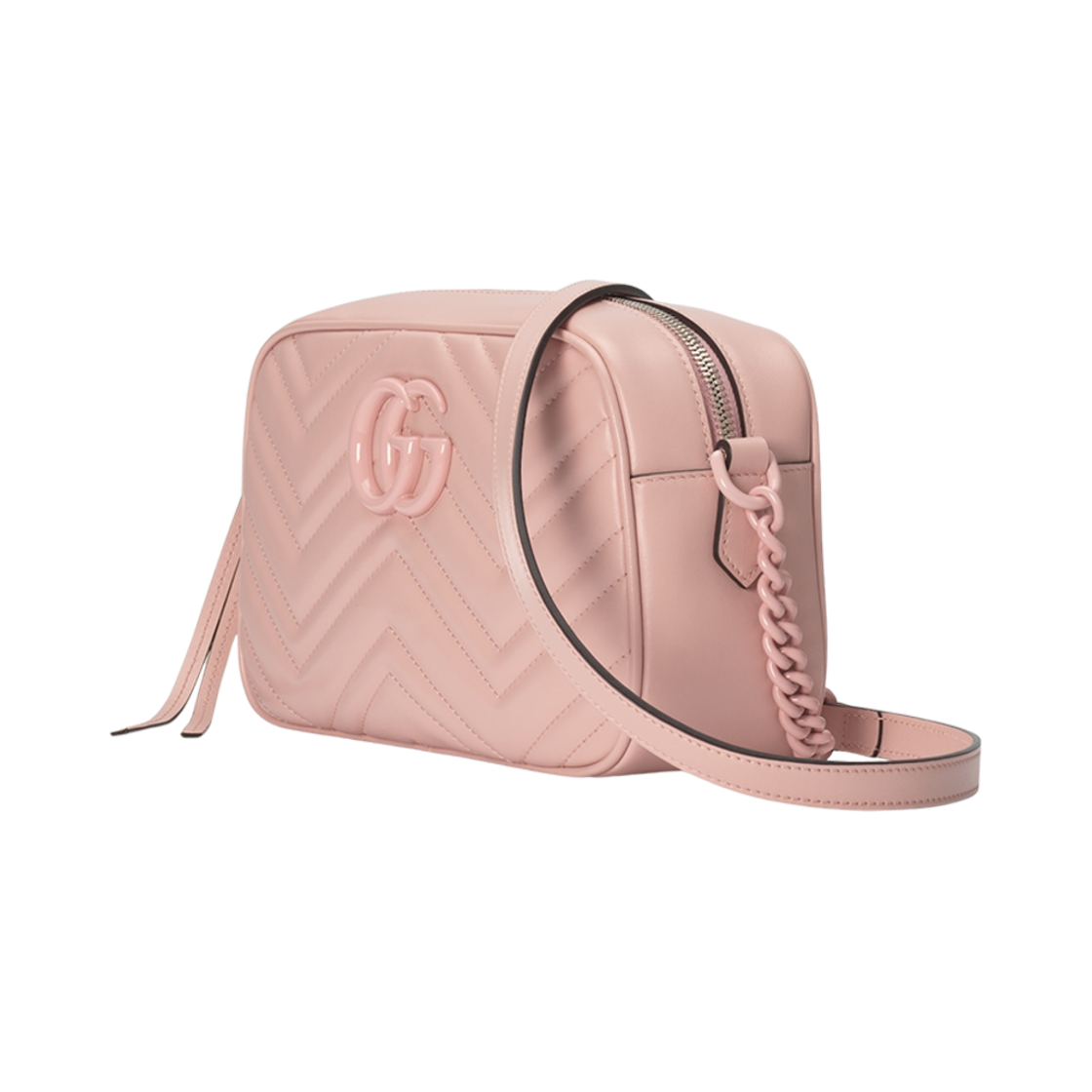447632-DAAAH-5909 Gucci GG Marmont Small Shoulder Bag Light Pink Leather