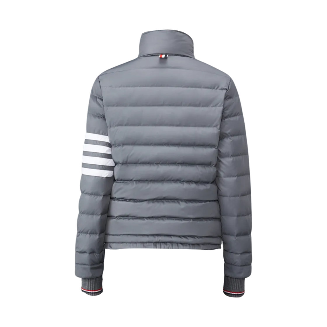 (W) 톰브라운 폴리 트윌 사선 퍼넬 넥 다운 스키 자켓 미디움 그레이((W) Thom Browne Poly Twill 4-Bar Funnel Neck Down Ski Jacket Medium Grey) - 2