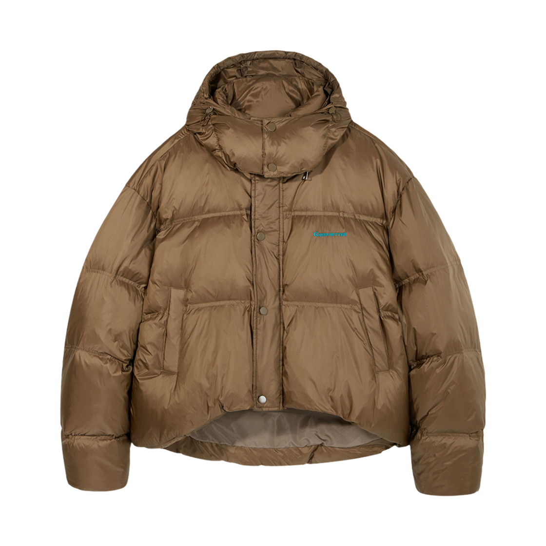 P00000VT Greenbutter Duck Down Puffer Jacket Brown