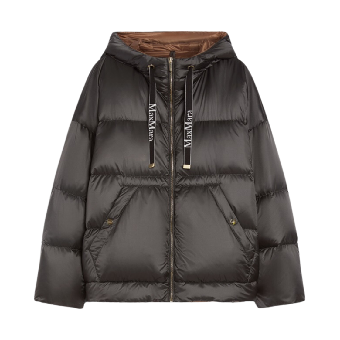 TREBI-080 (W) Max Mara The Cube Trebi Water-Repellent Down Jacket Dark Grey